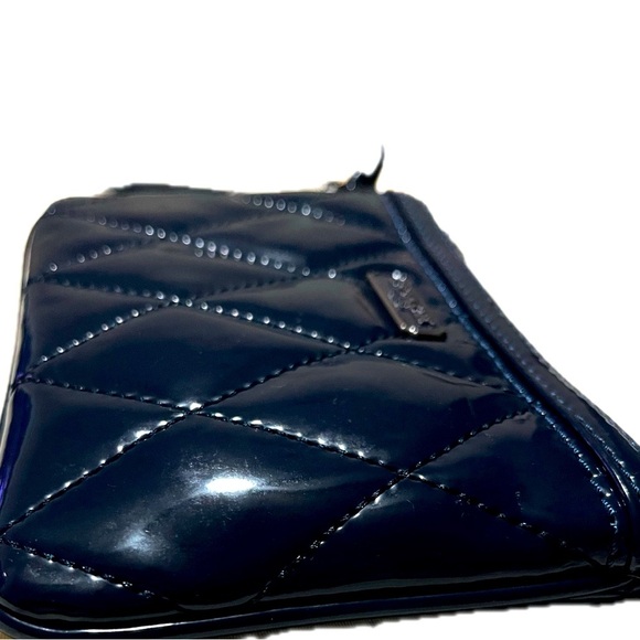 COACH Poppy NWT Quilted Cobalt Blue Gloss Small Wristlet & Coach Dustbag - Picture 12 of 16
